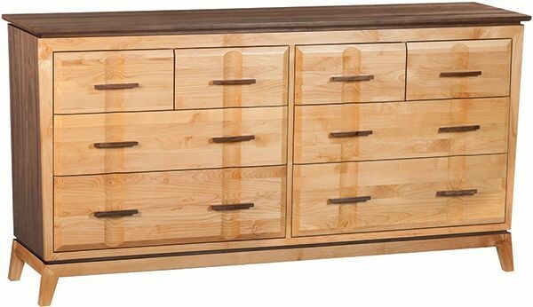 Alder and Black Walnut Addison Low Dresser