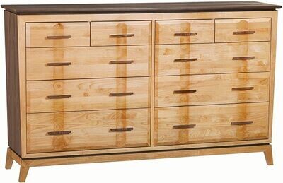 Alder and Black Walnut Addison Dresser