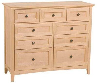 Alder McKenzie 9 Drawer Dresser