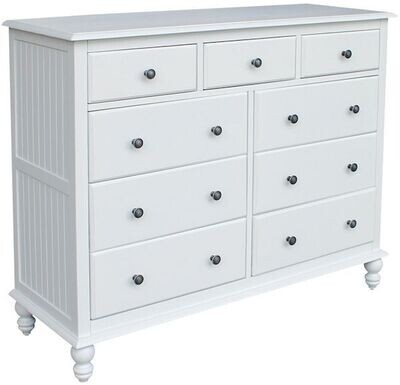 Parawood Cottage Dresser, Beach White
