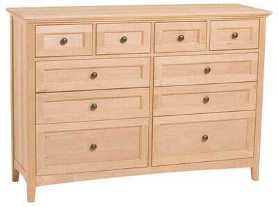 Alder McKenzie 10 Drawer Dresser