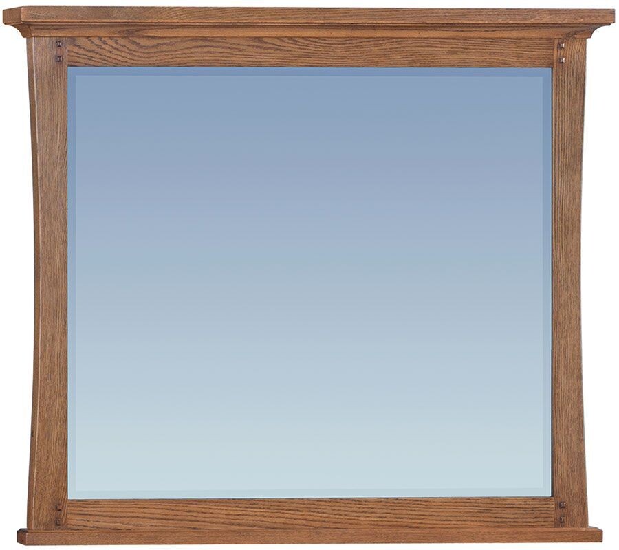 White Oak Prairie City Beveled Mirror