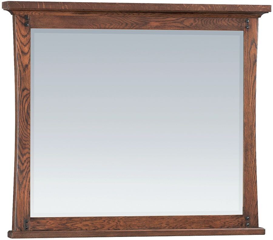 White Oak Prairie City Beveled Mirror