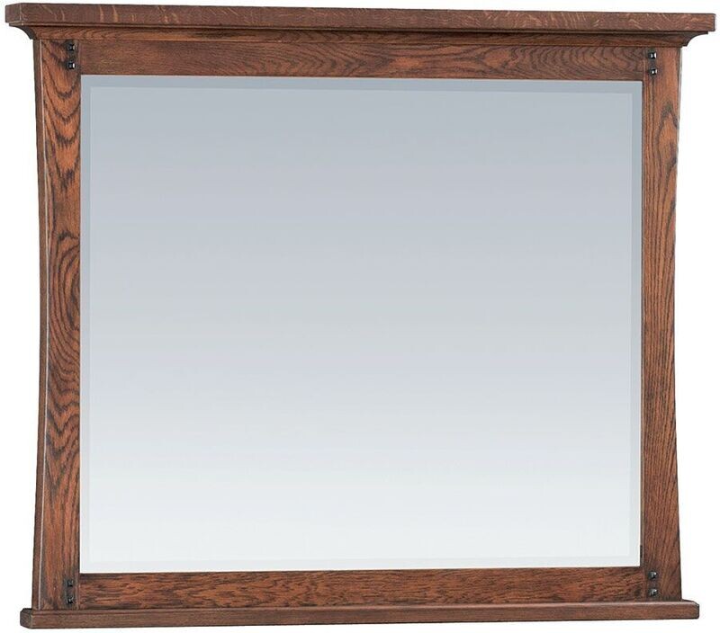 White Oak Prairie City Beveled Mirror