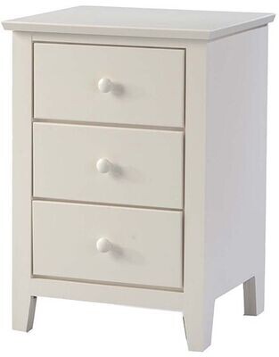 Pine 3 Drawer Nightstand