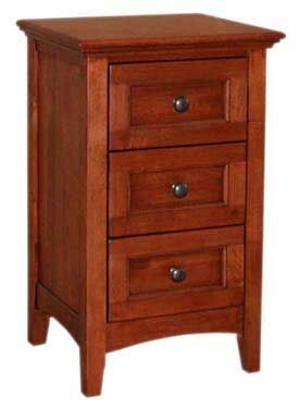 Alder McKenzie Small 3 Drawer Nightstand