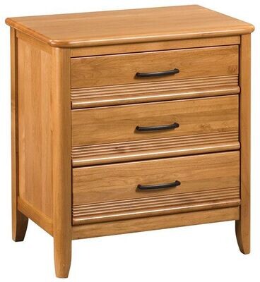 Alder Pacific 3 Drawer Nightstand