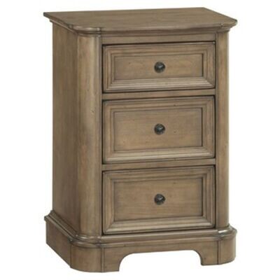 Alder Stonewood Small 3 Drawer Nightstand