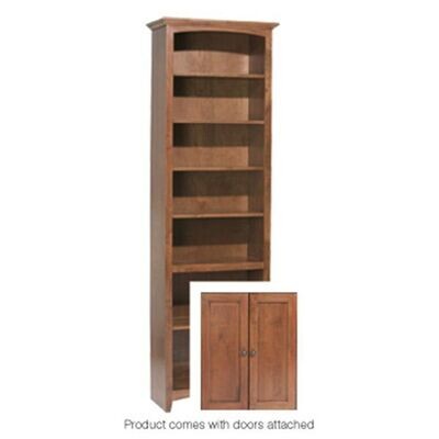 Alder McKenzie 84x24 Bookcase with Doors Alder McKenzie 84x24 Bookcase with Doors