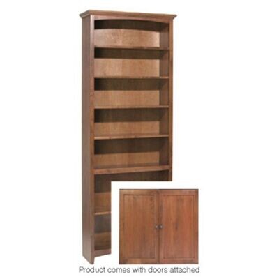 Alder McKenzie 84x30 Bookcase with Doors