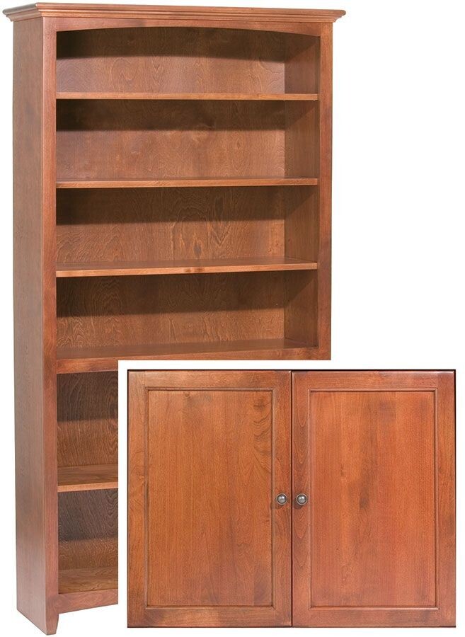 Alder McKenzie 72x36 Bookcase With Doors
