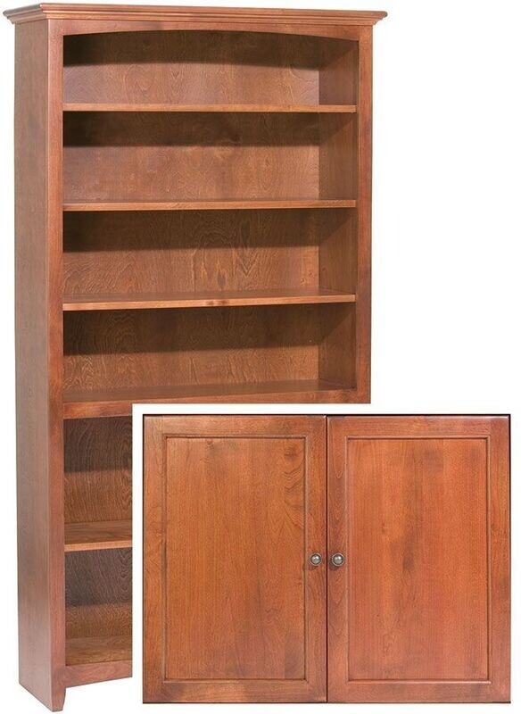 Alder McKenzie 72x36 Bookcase With Doors