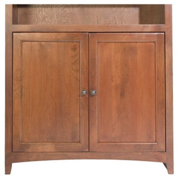 Alder McKenzie 84x36 Bookcase with Doors
