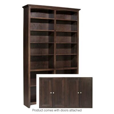 Alder McKenzie 84x48 Bookcase with Doors