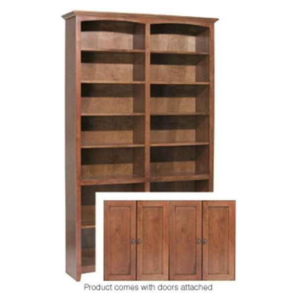 Alder McKenzie 84x48 Bookcase with Doors