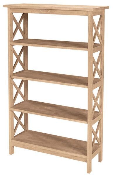 Parawood X-Sided Bookcases, 48 Inch