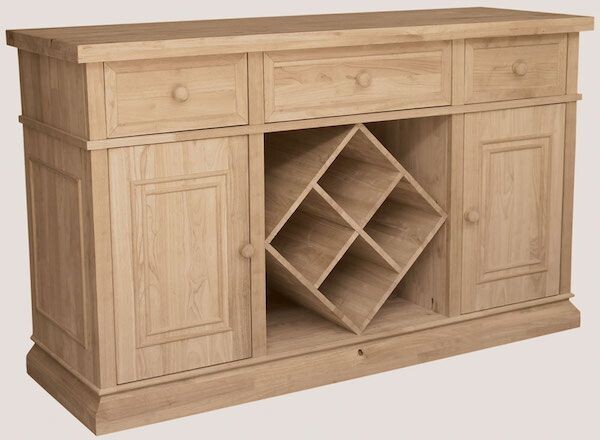 Parawood Sturbridge Buffet with Wine Rack