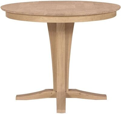 Parawood Verona 36 Inch High Pedestal Table