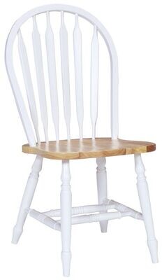 Parawood Arrowback Chair, White/Natural