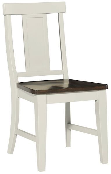 Parawood Luxe Panelback Chair, Pewter & Taupe