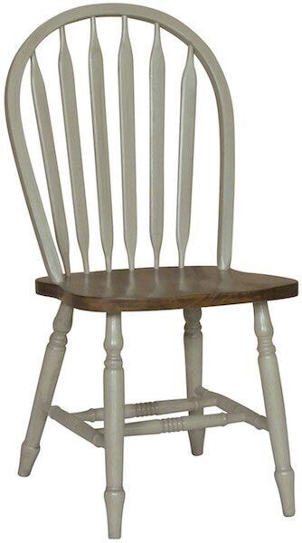 Parawood Small Arrowback Windsor Chair, Willow & Espresso