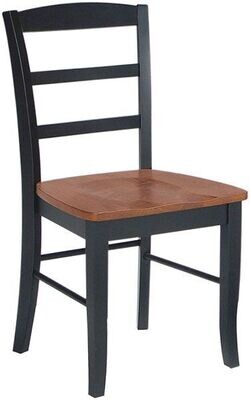Parawood Madrid Chair, Black/Cherry