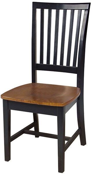 Parawood Mission Chair, Black/Cherry