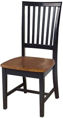 Parawood Mission Chair, Black/Cherry