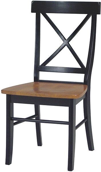 Parawood X Back Chair, Black/Cherry