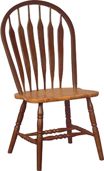 Parawood Arrowback Chair, Cinnamon/Espresso
