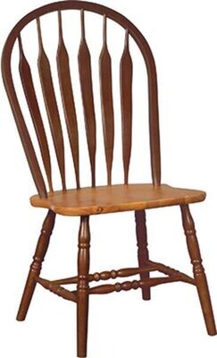 Parawood Arrowback Chair, Cinnamon/Espresso