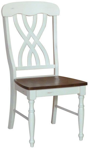 Parawood Latticeback Chair, Alabaster & Espresso