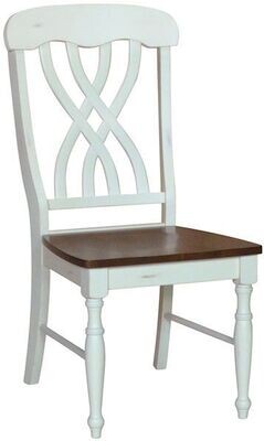 Parawood Latticeback Chair, Alabaster & Espresso Parawood Latticeback Chair, Alabaster & Espresso