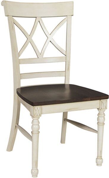 Parawood Cathedral Chair, Eggshell/Walnut