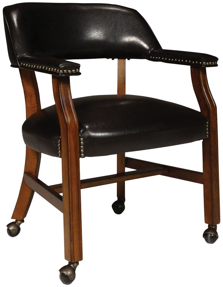 Parawood Castored Chair, Antique Cherry