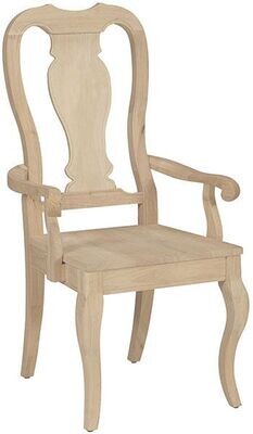 Parawood Queen Anne Arm Chair