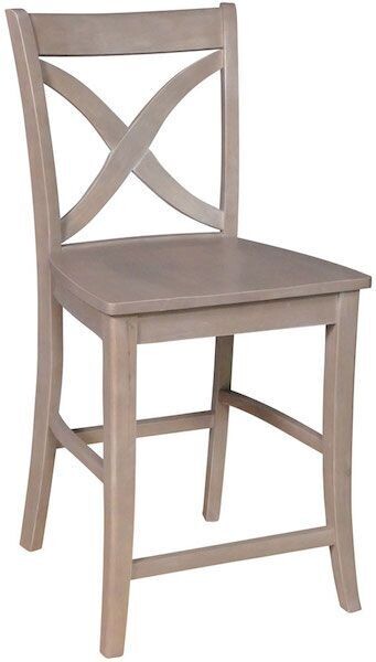 Parawood Cosmopolitan Salerno Stool, Weathered Gray