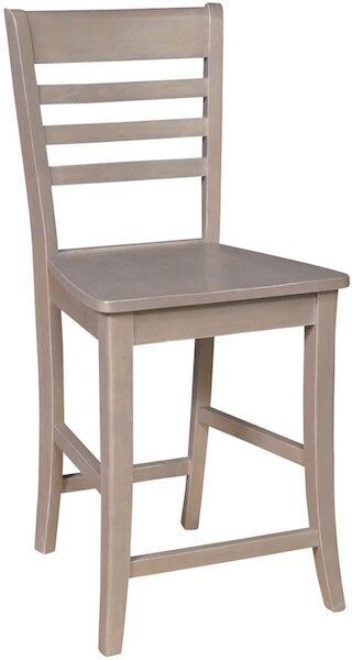 Parawood Cosmopolitan Roma Stool, Weathered Gray
