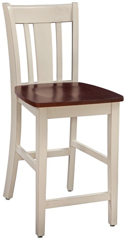 Parawood San Remo Stool, Almond & Espresso