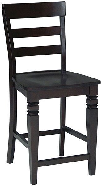 Parawood Java Stool, Rich Mocha