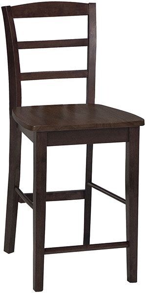 Parawood Madrid Stool, Rich Mocha
