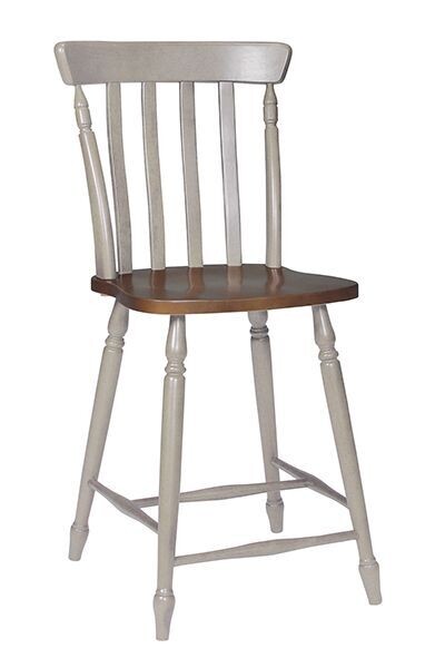 Parawood Bridgeport Harbor Stool, Espresso/Willow