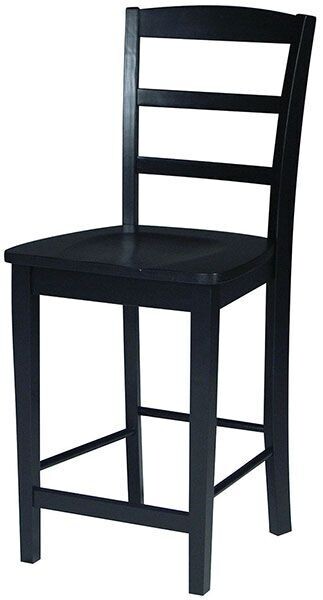 Parawood Madrid Stool, Black