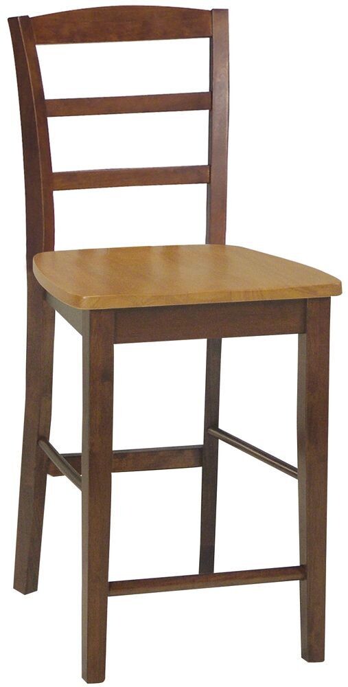 Parawood Madrid Stool, Cinnamon/Espresso