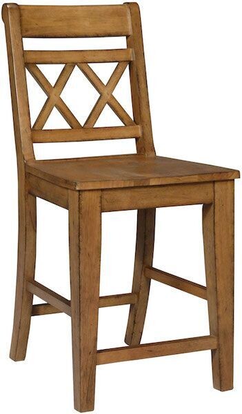 Parawood Canyon XX-Back Stool, Pecan