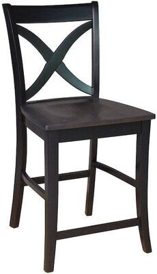 Parawood Cosmopolitan Salerno Stool, Coal Parawood Cosmopolitan Salerno Stool, Coal