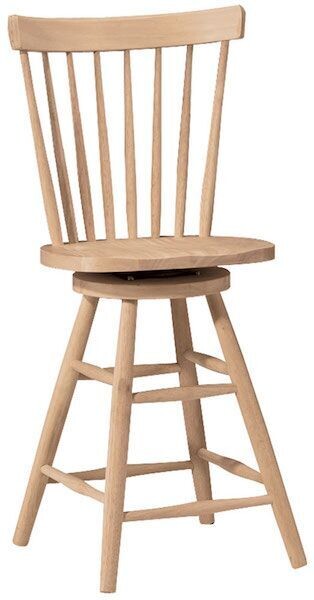 Parawood Copenhagen Swivel Stool