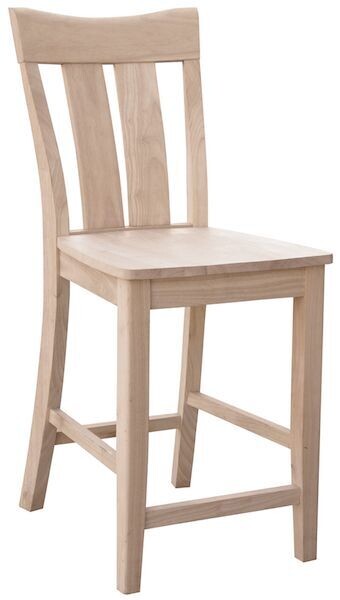 Parawood Ava Swivel Stool, 24 Inches