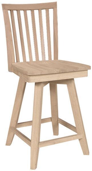 Parawood Mission Swivel Stool