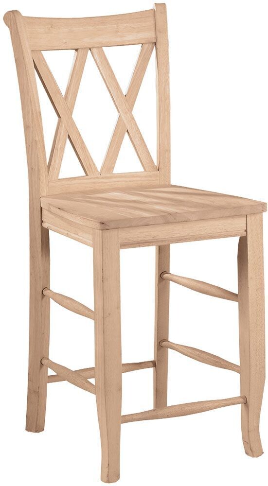 Parawood Double X Back Stool
